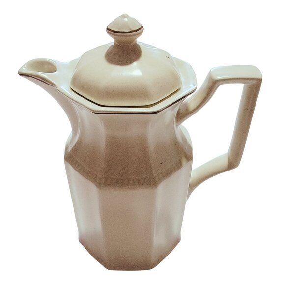 Vintage Cream-Coloured Ironstone Art Deco Coffee Pot - Excellent Condition - Picture 8 of 8